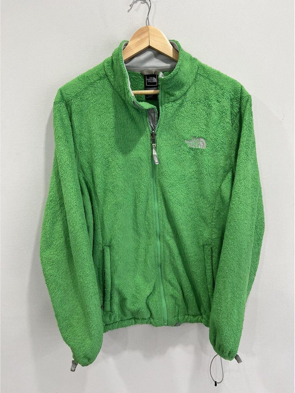 Vintage Womens North Face Green Sweater zip denali